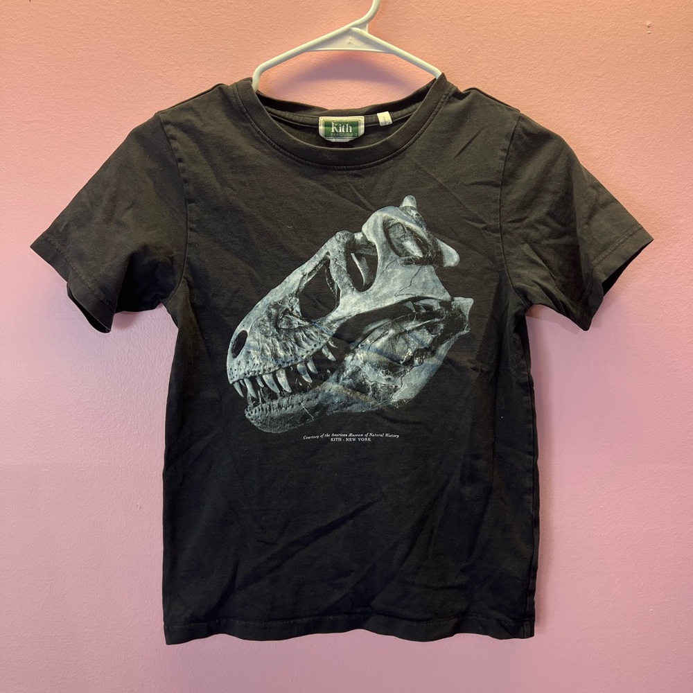 Kith Charcoal Crewneck Tee dinosaur - Picture 2 of 5
